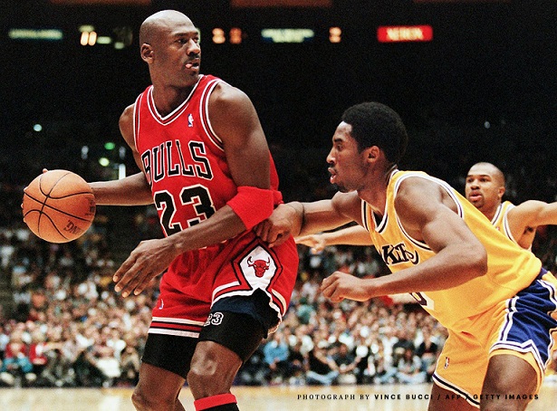 Jordan aleccionando a Kobe - 1998